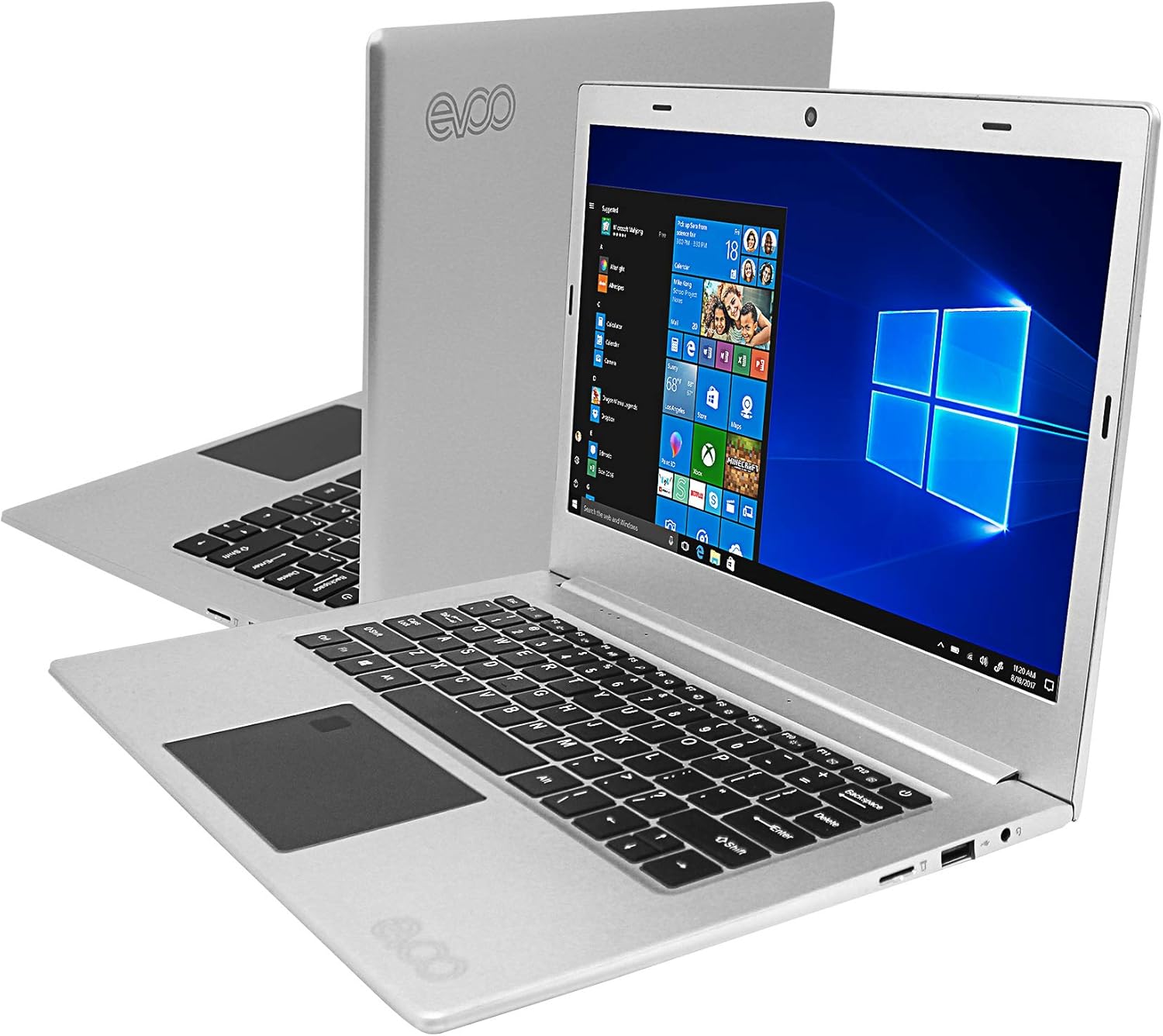 EVOO EVC1253SL 12.5" HD Ultra Slim Laptop, Intel