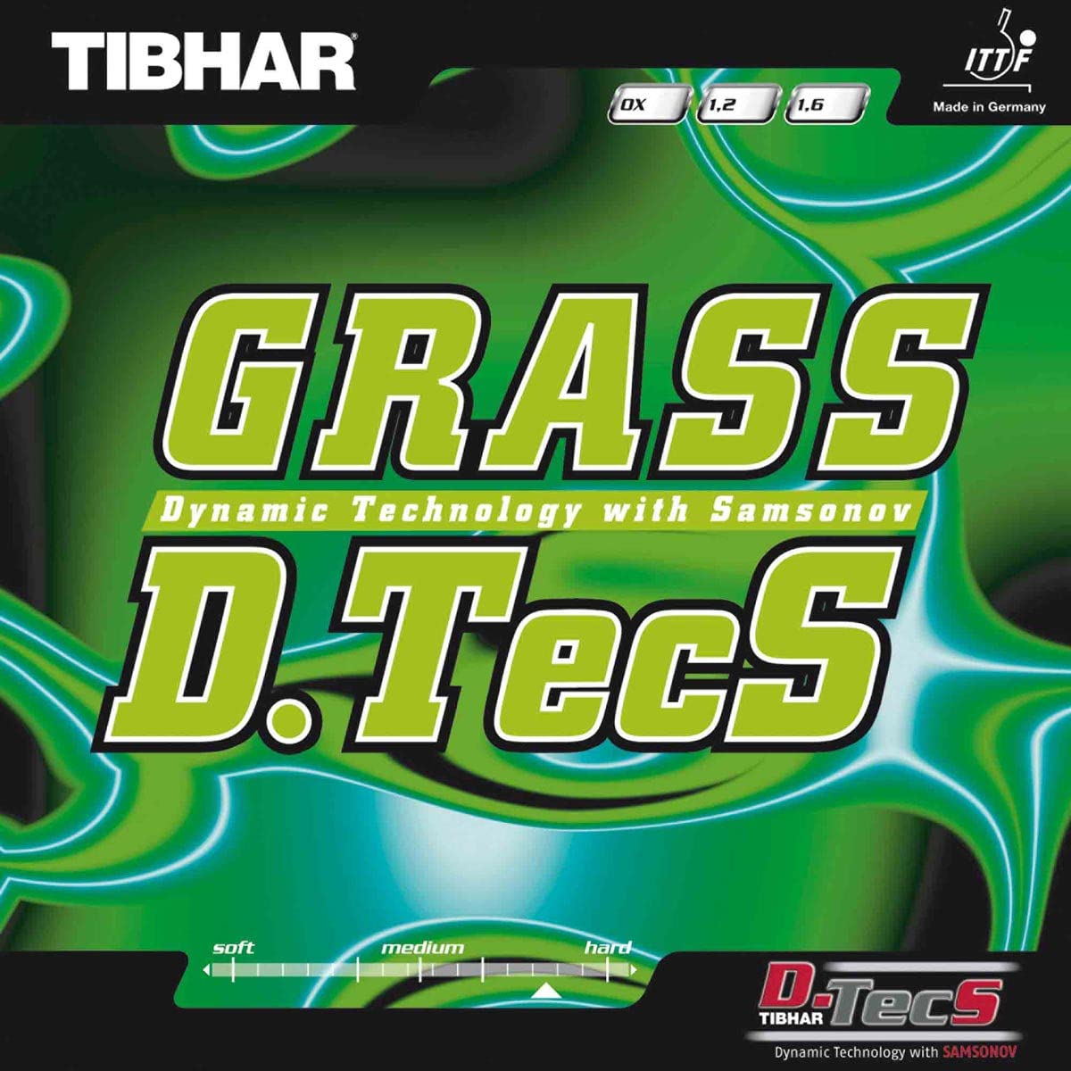 Tibhar rubber Grass D.TecS, black, OX