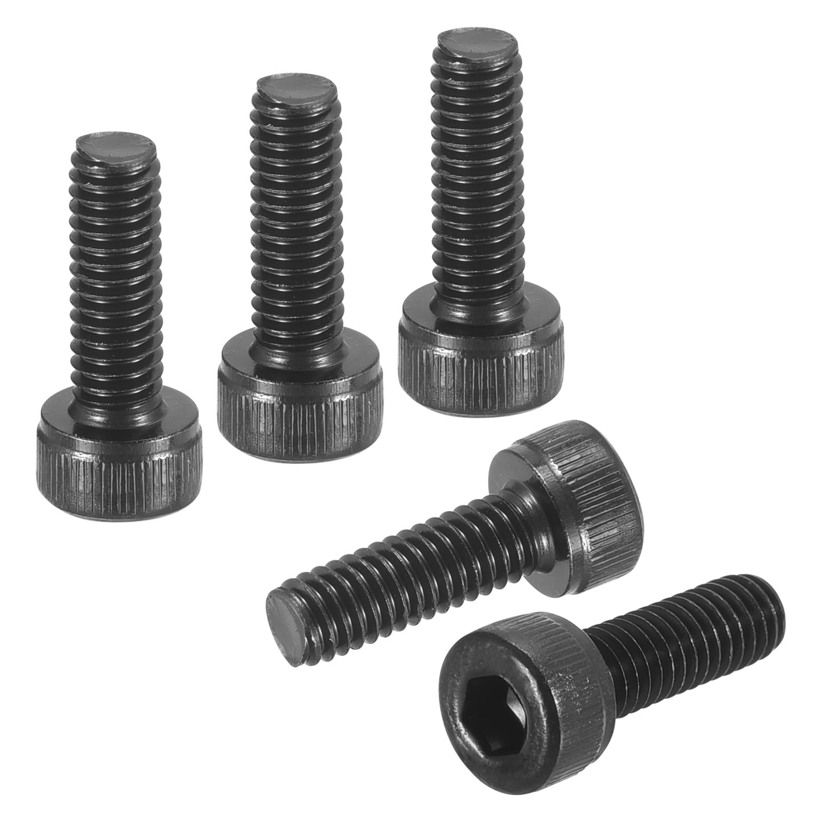 DTGN M4-0.7x12 Socket Head Cap Screws Bolts - 100Pack - Good for Road Bicycle, Mountain Bike, Auto, Motorcycle - Carbon Steel Hex Head Metric Screws, Black — image 1