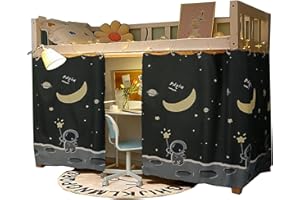 Qubanda Dormitory Home Bunk Bed Blackout Curtains Privacy Cloth Windproof Lightproof Bed Canopies(1 Panel)