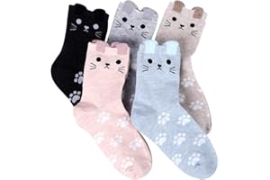 Jeasona Women's Cat Socks Cat Gifts Cute Animal Socks Dog Owl Gifts for Women