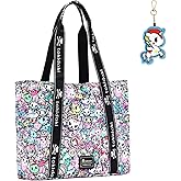 Tokidoki Tote Bag for Women Foldable Tote Bag With Unicorno Keychain Travel Large Shoulder Bag Handbag for Work