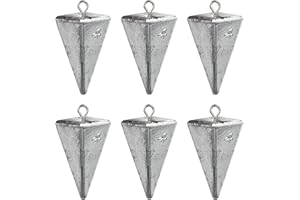 BHWRA Pyramid Sinkers Fishing Weights Sinkers for Saltwater Fishing Weights Assortment Kits Fishing Gear Tackle 1oz 2oz 3oz 4oz