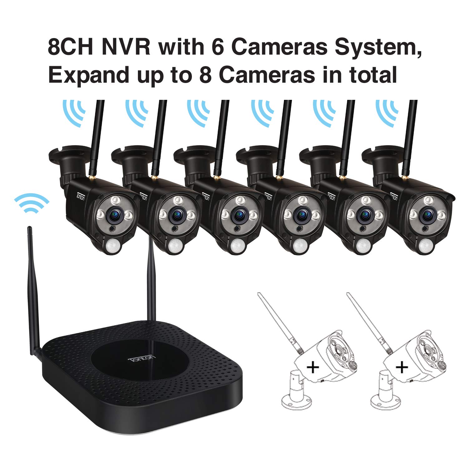 Mua [2 Way Audio] Tonton 1080P Full HD Security Camera System Wireless