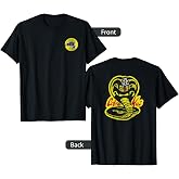 The Karate Kid Front Back Cobra Kai Yellow Fist Movie T-Shirt