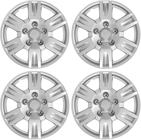 BDK KT99917 Silver 17 Hubcaps Wheel Covers (17 inch