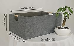 FUULOXE Storage Bin for Shelves Rectangle Closet