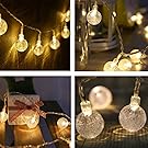 ETTP Bubble Globe String Lights, Christmas Lights, 40 LED, Warm White(3000k), USB Powered, Creat Soft Romantic Atmosphere for Outdoor Garden Dorm Bedroom Decoration