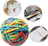 nuoshen Coloured Rubber Bands Ball Elastic Office Home Organizing view 7