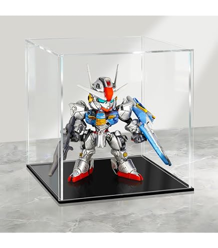 Vitrine transparente en acrylique 40 x 20 x 20 cm – Protection anti-poussière pour objets de collection, figurines, miniatures et souvenirs