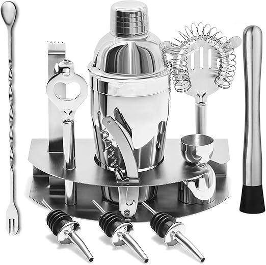 Cocktail Bar Set Kit RabbitStorm 12 Piezas Utensilios de Bar, Conjuntos  para el Bar Coctelera de