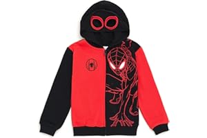 Marvel Spider-Man Avengers Fleece Zip Up Cosplay Hoodie Toddler to Big Kid Sizes (2T - 18-20)