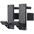 SYL Fitness J-Hooks for Squat/Power Rack - Available in 2"x2" and 3"x3", Heavy Duty J-Cups Barbell Holder with UHMV Pads
