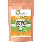 Grenera Organic Moringa Powder - 2.2 lbs (35.2 oz) | Moringa Oleifera Leaf Powder Lab Tested for Purity | Moringa Powder Organic Perfect for Smoothies, Drinks, Tea & Recipes | 100% Raw from India