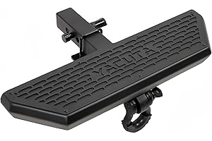 YACUTA Hitch Step,Hitch Armor, Compatible with Vehicles with 2 inch Hitch Receiver|Equipped with D-Ring,Anti-Thief pin Lock and stabilizer|Black Powder Coated| Size 24 x‎6.3 x 4.6 inch.