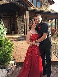 Chicbridal Lace Appliques Ball Gowns Spaghetti