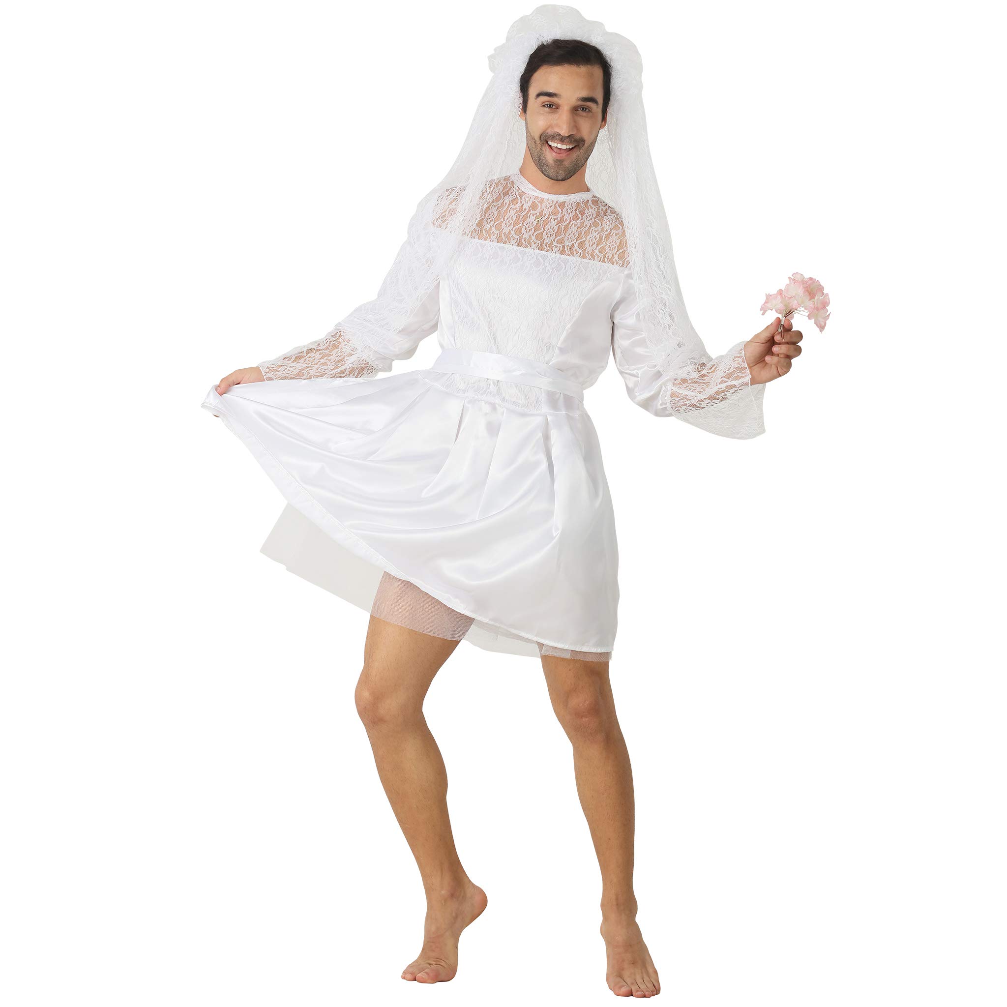 Photo 1 of FantastCostumes Mens Bride Drag Queens Groom Party Funny Comedy Costume Outfit