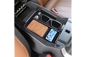 TOPINSTALL New Center Console Organizer Compatible with Ford Explorer 2012 2013 2014 2015 2016 2017 2018 2019 Accessories, Armrest Box Big Compartment Secondary Storage Tray ABS Black Material