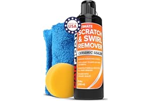 Carfidant Scratch and Swirl Remover - Car Scratch Remover for Vehicles Paint - Polishing Compound for Cars with Pad and Towel - Cutting and Buffing Compound for Paint Restorer
