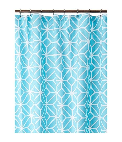 Trina Turk Unisex Trellis Shower Curtain Turquoise Amazon In