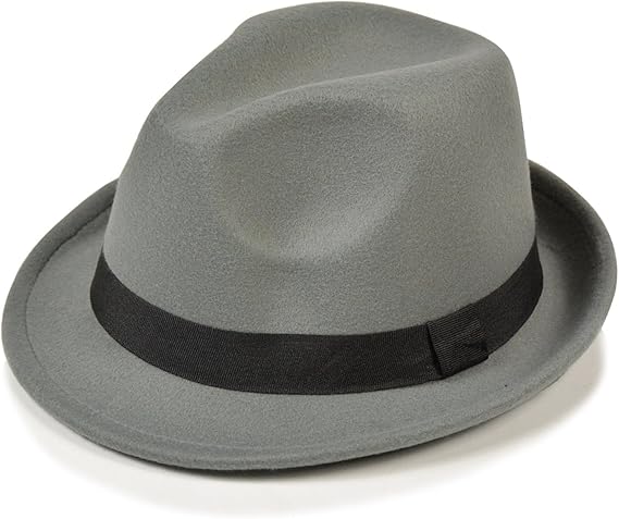 Amazon 子供用 帽子 中折れハット フェルト素材 マニッシュ フェルト キッズ ジュニア 子ども グレー 帽子 通販