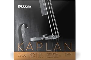 D'Addario Kaplan Cello Single C String, 4/4 Scale, Medium Tension