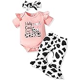 Renotemy Newborn Infant Baby Girl Clothes Summer Outfits Infant Romper Pants Cute Toddler Girl Clothes Gift Set