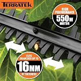 Terratek Corded Extendable Pole Hedge Trimmer 550W 2.5m Telescopic view 4