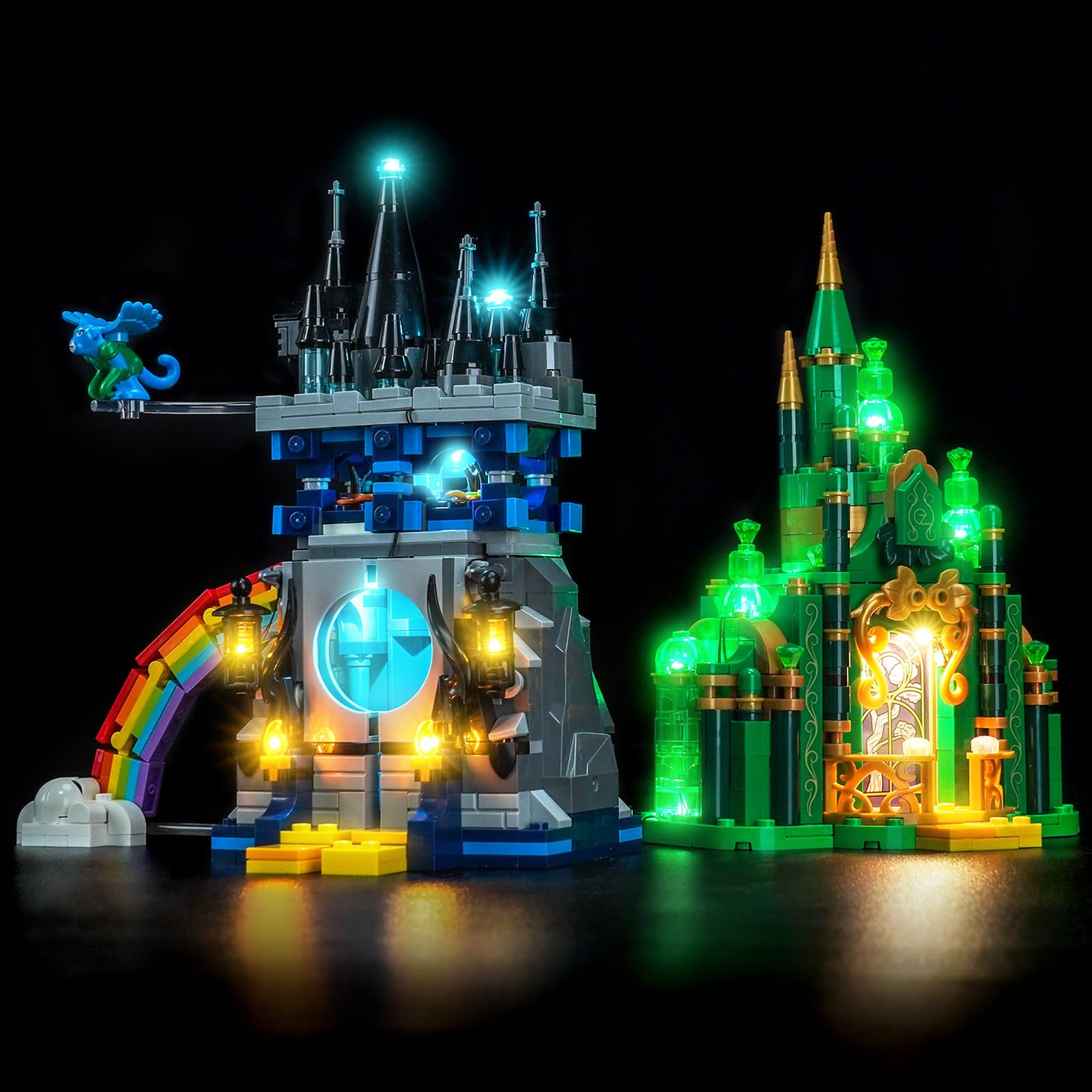 LocoLee Led Light Set Compatible with Lego 75689 Emerald City & Kiamo Ko Castle Led Decoration Lighting Kit Compatible with Lego 75689 Building Blocks Model,Only Lights Set,No Model