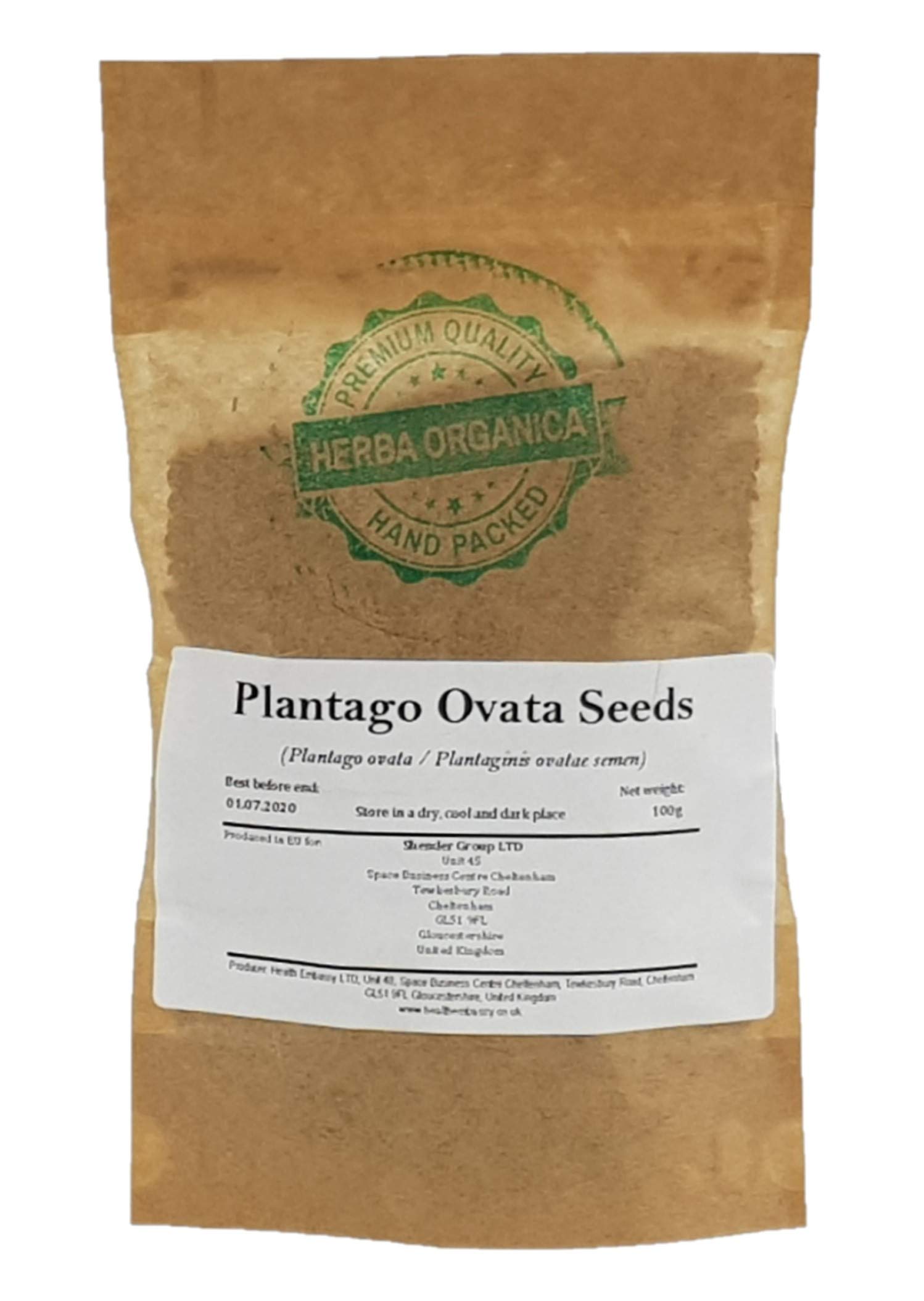 Herba Organica Plantago Ovata Seeds - Plantago Ovata L (100g)