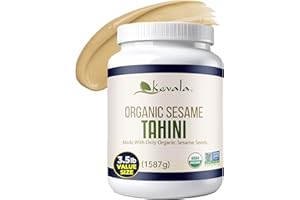 Kevala Organic Tahini – 3.5 lb – Sesame Seeds Tahini – Organic Tahini Paste – Tahini Cream – Tahini Hummus – Sesame Tahini – Sesame Paste – 1587 g