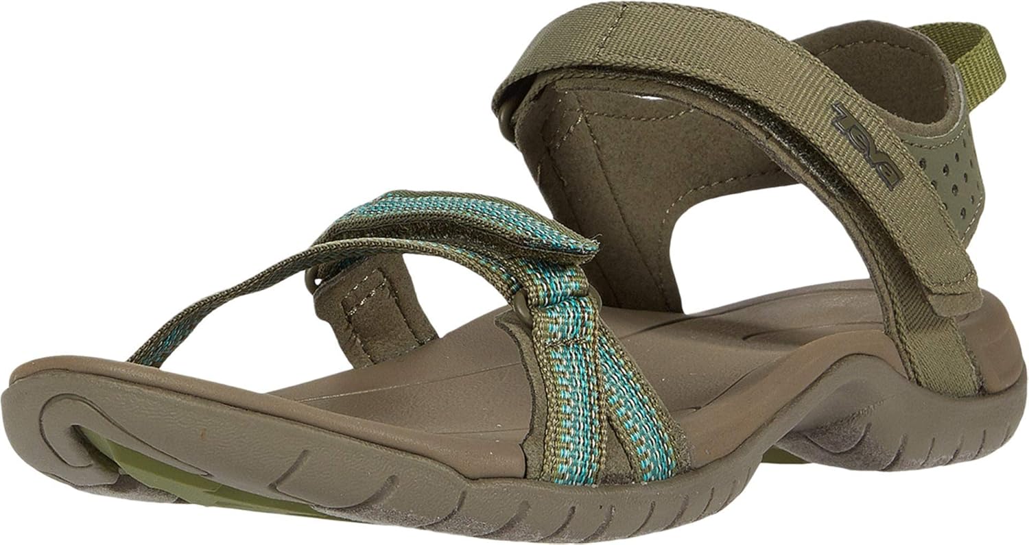 womens olive green sandals