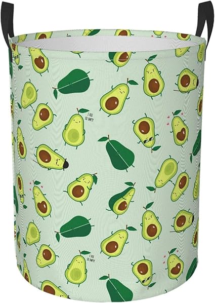 Delerain Avocado-Wäschekorb, wasserdicht, mit Griffen