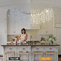 kvtinmty Modern Crystal Silver