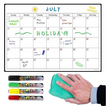 Tobao Magnetisches Trockenes Loschen Kalender Brett Kuhlschrank