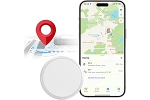 VEBISO GPS Tracker - Mini Real-Time GPS Tracker - No Monthly Fee - Works with Apple Find My (iOS Only) - Hidden Tracking Device for Kids, Elderly, Pet, Clothing, Bag, Luggage, Keys, Backpack