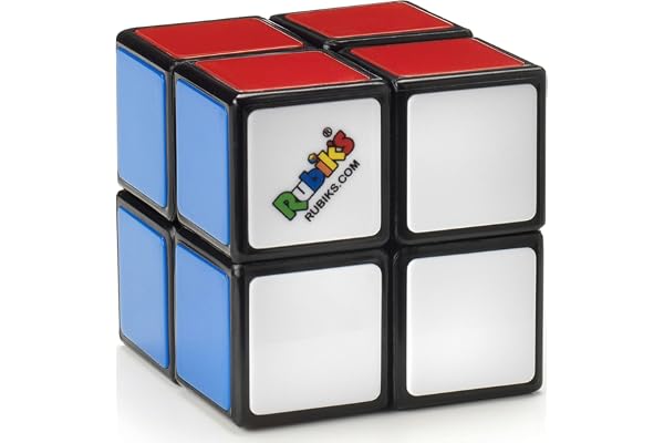 Rubik's Cube, The Official 2x2 Rubik's Cube, Mini Problem-Solving Brain Teaser, Classic Color-Matching Puzzle, Fidget Toy, Se