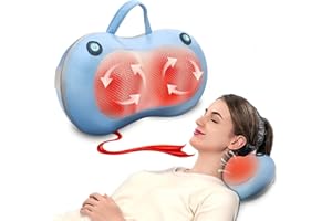 WIFTSAR Xllent Christmas Gifts for Women,White Elephant Gifts,Shiatsu Neck Back Massager for Pain Relief Deep Tissue,Back Massager Deep Tissue Kneading with Heat,3D Electric Pillow