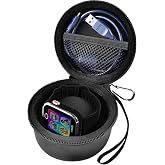 Boobowl Smartwatch Case for VTech KidiZoom DX4/DX3/DX2 and for Gizmo Watch | Also for Little Tikes Tobi, for PlayZoom and for Accutime; Hard EVA, Mesh Pocket and Carabiner, Black, Case Only