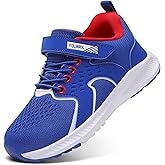 YOLARK Kids Sneakers for Boys Girls Running Tennis Shoes Non-Slip Hiking Walking Shoes Lightweight Breathable Sport Athletic
