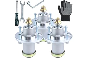 NIDAIFEI 3 Pack Greased 539112170 Mandrel Assembly Replaces Husqvarna 539112170 Spindle for Husqvarna MZ54, MZ 48, MZ5225, MZ 52, GT52XLS, MZ52, RZ4824F, Z242F, MZ 54, YT42DXLS, MZ 61, Z254F Tractors