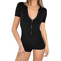 BONITEE Black Jumpsuit for Women Dressy Casual Summer Short
