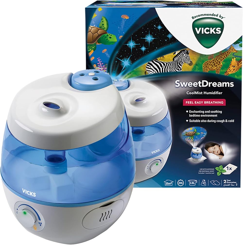 Vicks SweetDreams VUL575 Cool Mist Humidifier with Image Projection