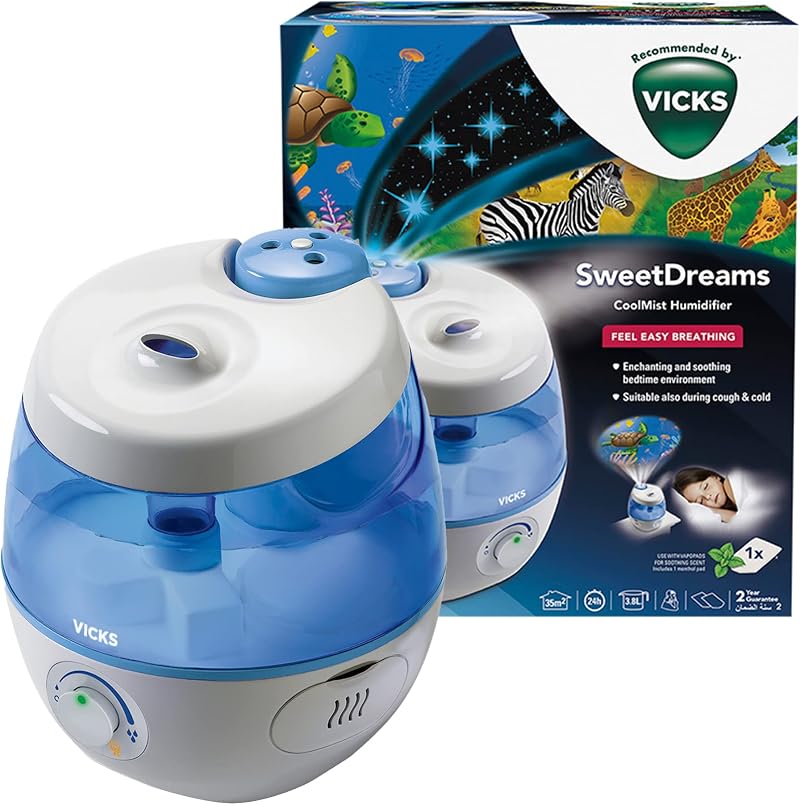 Vicks SweetDreams VUL575 Cool Mist Humidifier with Image Projection