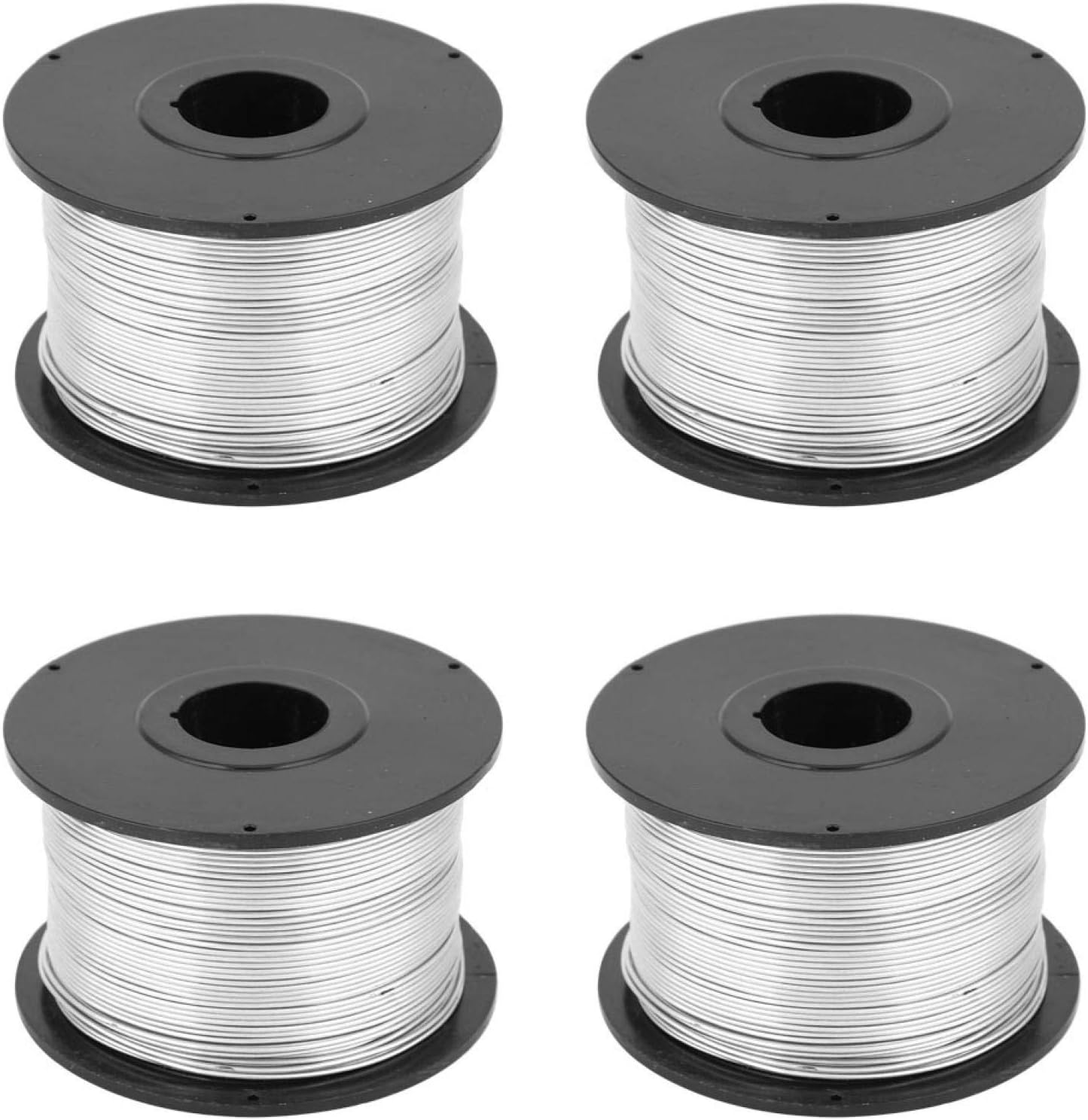 125 4pcs Steel Tie Wire, Tie Wire Coil,110m 0.8mm Steel Tie Wire for Automatic Tying Machine Low Carbon Steel Wire