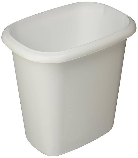 Rubbermaid Vanity Trash Can Wastebasket 6.0 quarts (FG295300WHT