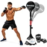 CroyVine Freestanding Reflex Punching Bag, Height Adjustable Speed Punching Ball for Adults &amp; Teens, Home Gym Boxing Equipment for Training, Reflex, Fitness &amp; Body Shaping