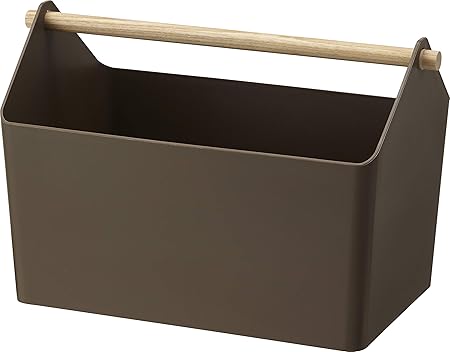 Yamazaki - Caja de almacenaje (plástico, tamaño único), Color marrón: Amazon.es: Hogar