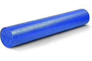 Yes4All Medium Firm Round PE Foam Roller 12, 18, 24, 36 Inches for Pilates, Yoga, Stretching, Balance & Core Exercises
