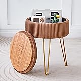 Cpintltr Velvet Foot Rest Stool Multipurpose